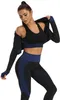 Yoga Sense Fitness-Set Damen schwarz-blau, M Produktbild-Vorschau 1