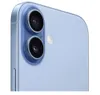 A close-up shot of the rear camera module and a portion of the back of a light blue smartphone. Produktbild-Vorschau