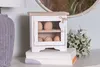 Clayre & Eef Meuble à œufs 19x14x19 cm blanc bois Voir les images du produit 2