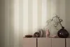 Decorative objects are displayed on a console table against a striped wallpaper background. Produktbild-Vorschau