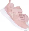 A pair of pink Kappa children's sports shoes with white soles and a velcro strap. Podgląd zdjęcia produktu