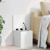 vidaXL Truhlica biela 30x35x35 cm Materiál na báze dreva Náhľad obrázku produktu 3