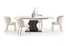 Design Esstisch Tisch HA-888 Marmoroptik - Schwarz Gold Produktbild-Vorschau 6