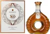 A bottle of Godet Cognac XO TERRE and its gift box are displayed side-by-side against a white background. Produktbild-Vorschau