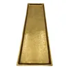 Tablett Deko Metall 44x13 cm gold Kerzentablett Dekotablett Produktbild-Vorschau 3