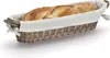 Zeller Brotkörbchen, Weide/Stoff, 49x14x10 cm, braun Produktbild-Vorschau 2