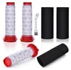 A collection of vacuum cleaner filters and a cleaning brush on a white background. Produktbild-Vorschau