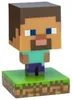 A Minecraft Steve figurine standing on a grass block base. Produktbild-Vorschau