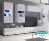 Hängevitrine mit Glasboden und Glasrahmentür in weiß Produktbild-Vorschau 4