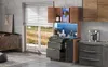 Küchenhochschrank 100x40x180 cm mit LED & Steckdose – Produktbild-Vorschau 3