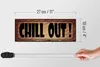 Holzschild Spruch 27x10cm Chill Out Produktbild-Vorschau 6
