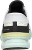 The back view of a white Skechers slip-on shoe. Voir les images du produit