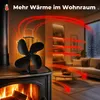 Kaminventilator mit 4 Flügeln – Wärmebetriebener Produktbild-Vorschau 5