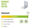 Alberts Schwerlast-Winkelverbinder mit Sicke | Edelstahl | Produktbild-Vorschau 6