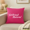 Huuraa Kissenbezug Girlfriend Material Schriftzug 40x40cm Produktbild-Vorschau 2