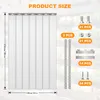 (7Stk 100*250cm) PVC Streifenvorhang, Transparent Produktbild-Vorschau 4