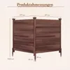 COSTWAY  2-tlg. Gartenzaun, Steckzaun 119x115,5cm(L x H), Produktbild-Vorschau 3