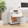 Cartella mobile con rotelle Bianco 45x38x54 cm Materiale a Anteprima dell’immagine prodotto 7