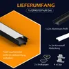LED-Eckprofil ER4510 2 m Schwarz für LED-Streifen bis 12 mm Produktbild-Vorschau 6