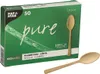 PAPSTAR Fingerfood-Löffel "pure" 95 mm natur Produktbild-Vorschau 1