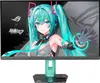 A computer monitor featuring an anime character. Voir les images du produit
