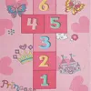 Prinzessinnen Hüpfspiel Kinder Spielteppich mit Herzen in Produktbild-Vorschau 2