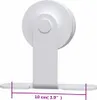 vidaXL Schiebetürbeschlag 183 cm Stahl Weiß Produktbild-Vorschau 10