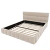 Letto imbottito Flieks 140x190 cm con rete a doghe, letto Anteprima dell’immagine prodotto 7