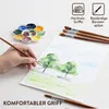 H&S Pinselset Acrylfarben Aquarell und Ölfarben - 12er Set Produktbild-Vorschau 5