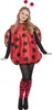 Marienkäferkostüm für Damen rot schwarz - M / L Produktbild-Vorschau 1