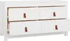 vidaXL Armoire d'appoint blanc 100x40x54 cm Pin massif Voir les images du produit 10