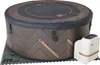An inflatable hot tub and its control unit are shown on a mat. Náhled obrázku produktu