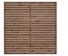 WOODTEX Braun 180x180 cm Rhombus Sichtschutzzaun, Kiefer Produktbild-Vorschau 2