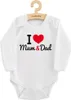 Bedruckter Body New Baby I Love Mum and Dad, Gr. 80 (9-12m) Produktbild-Vorschau 1