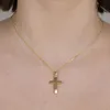 Gold Anhänger Kreuz mit Goldkette massiv 585 - 14 Karat Produktbild-Vorschau 2