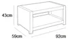 Allibert Lounge-Tisch "Monaco" Braun Kunststoff Rattanoptik Produktbild-Vorschau 4