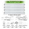 The image shows the contents of a package for LED grow lights, including the lights themselves and various accessories. Voir les images du produit