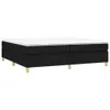 vidaXL Boxspringbettgestell Schwarz 200x200 cm Stoff Produktbild-Vorschau 1