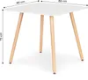 Kuchyňský stůl moderní dřevěný čtvercový 80x80 cm Náhled obrázku produktu 9