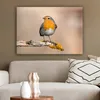 MuchoWow® - Leinwandbilder - Rotkehlchen - Vogel - Zweig - Produktbild-Vorschau 5