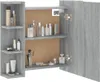 vidaXL Armoire de toilette avec LED Gris Sonoma 70x16,5x60 Voir les images du produit 5
