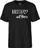 Huuraa Herren T-Shirt Barista mit Herz M Black Bio Produktbild-Vorschau 2
