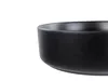A close-up view of a black ceramic washbasin. Podgląd zdjęcia produktu
