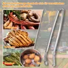 Edelstahl Wurstwendezange mit Rädchen, 2 Stück Grillzange Produktbild-Vorschau 3