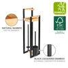 WENKO Braune Bambus Stand WC-Garnitur Braidi 26 x 75,5 x 20 Produktbild-Vorschau 5