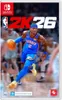 A basketball player in a blue uniform dribbling a basketball, with the game title 'NBA 2K26' prominently displayed. Produktbild-Vorschau