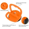 A close-up marketing image of an orange suction cup dent puller, with callouts highlighting its features. Produktbild-Vorschau