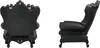 Modernes Design Thronsessel Slide Queen Of Love - Schwarz Produktbild-Vorschau 6