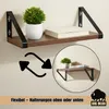 BigDean 3er Set Wandregal Wall Shelf 2 Montagemöglichkeiten Produktbild-Vorschau 4