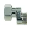A close-up studio shot of a plumbing fitting. Voir les images du produit